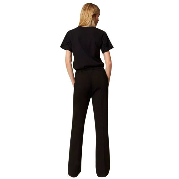 Pantaloni Twinset con fibbia Oval T
