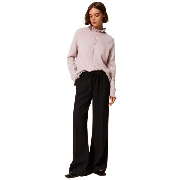 Pantaloni Twinset ampi con coulisse