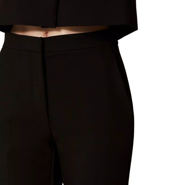 Pantaloni Twinset a palazzo in crêpe