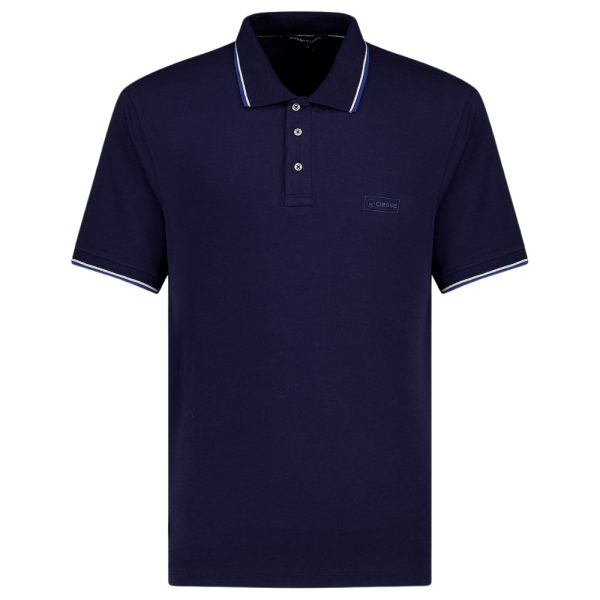 Polo Ciesse Piumini jersey stretch bianca con logo in tono