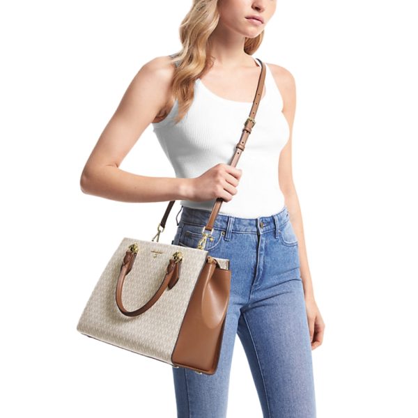Borsa a mano Michael Kors Scarlett media con logo