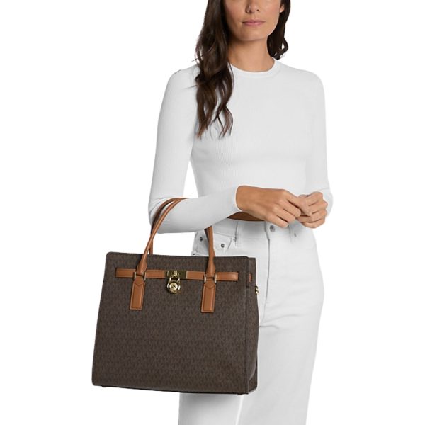 Borsa Michael Kors a mano Hamilton Moderne grande con logo