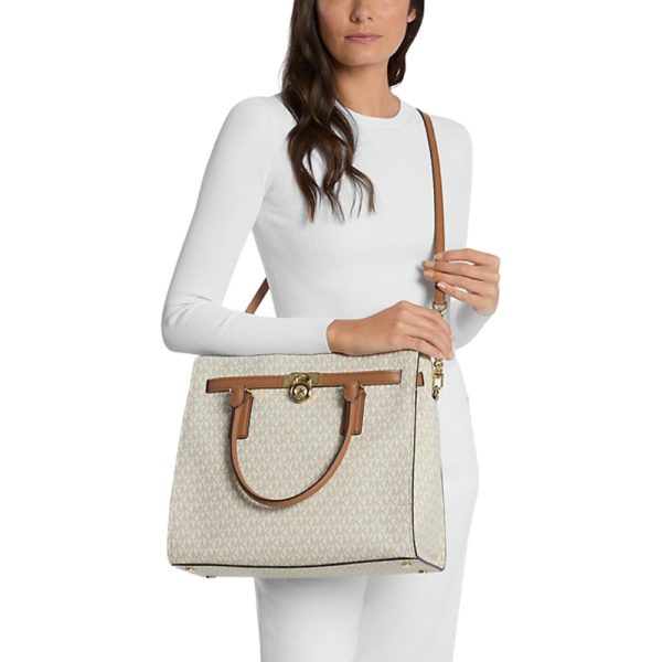 Borsa Michael Kors a mano Hamilton Moderne grande con logo