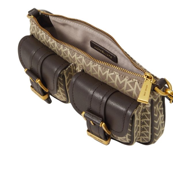 Pochette Michael Kors con logo jacquard