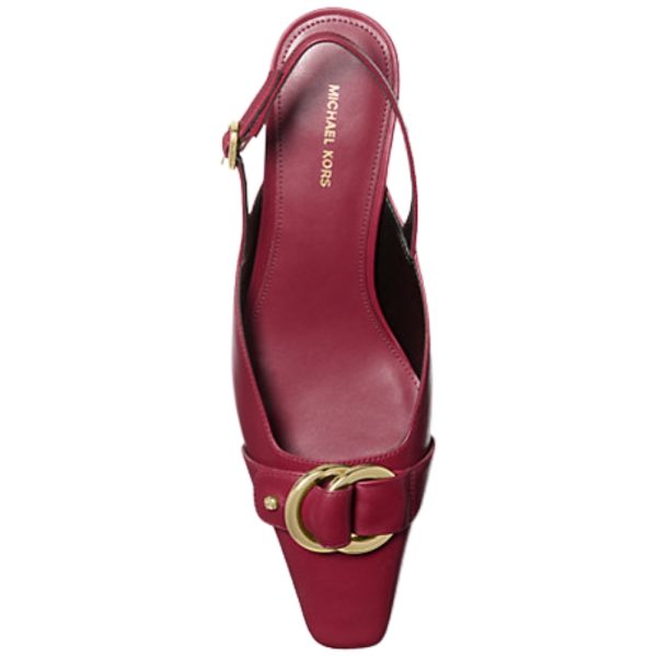 Décolleté Michael Kors slingback Jaden in pelle con mezzo tacco