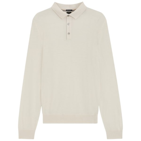 Polo Hugo Boss regular fit in maglia di lana vergine