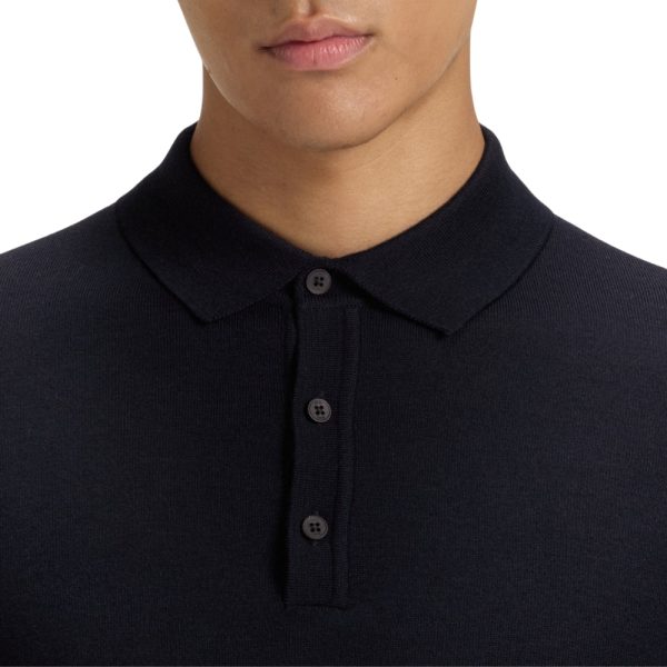 Polo Hugo Boss regular fit in maglia di lana vergine