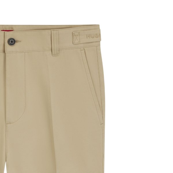 Pantaloni Hugo Boss chino slim fit in twill di cotone mercerizzato