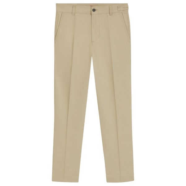 Pantaloni Hugo Boss chino slim fit in twill di cotone mercerizzato