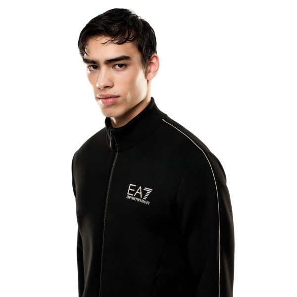 Felpa EA7 in misto viscosa con zip