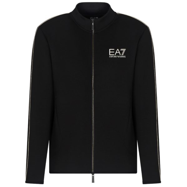 Felpa EA7 in misto viscosa con zip