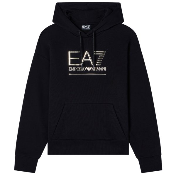 Felpa EA7 con cappuccio in misto cotone