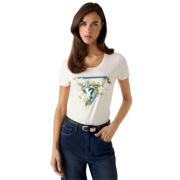 T-Shirt Guess con logo triangolare