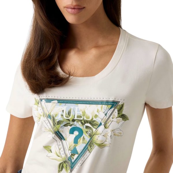 T-Shirt Guess con logo triangolare