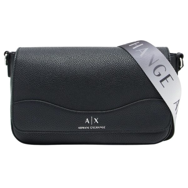 Borsa a tracolla Armani Exchange con logo all over