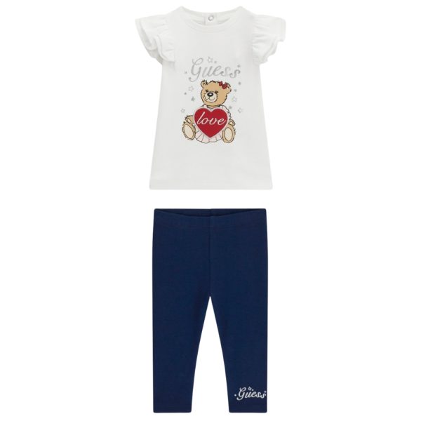 Set Guess kids t-shirt e leggins logo