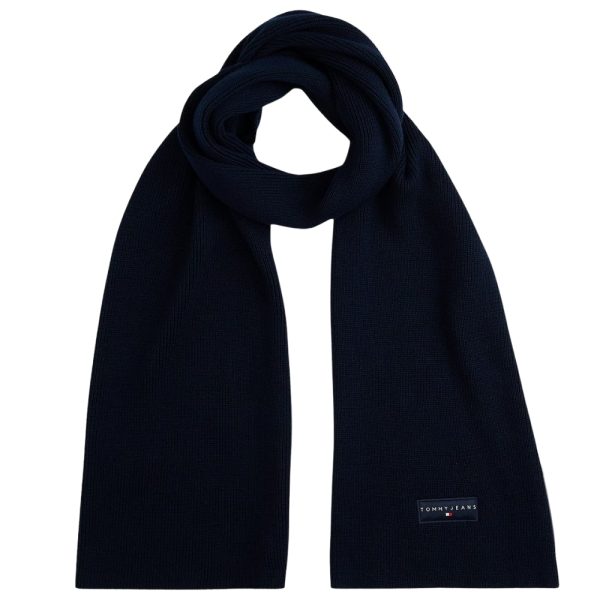 Sciarpa Tommy Jeans in maglia con logo lineare