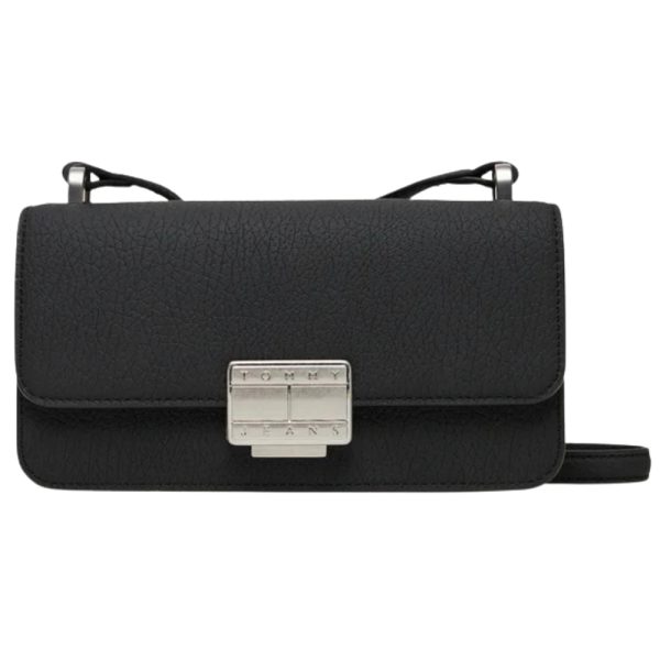 Borsa Tommy Jeans con patta e placchetta
