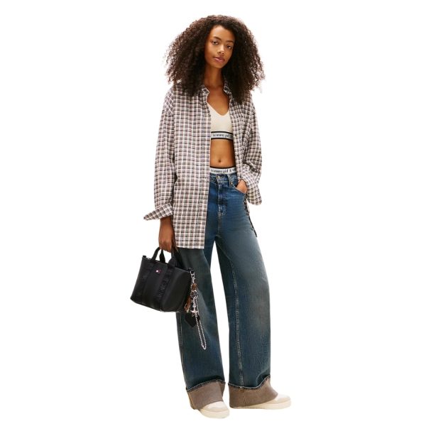 Borsa Tommy Jeans Essential con logo ripetuto