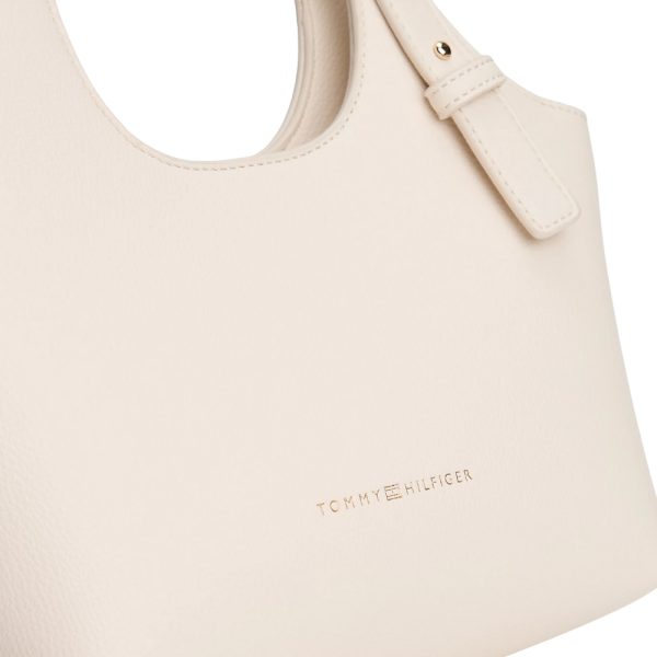 Borsa Tommy Hilfiger tote con logo metallizzato