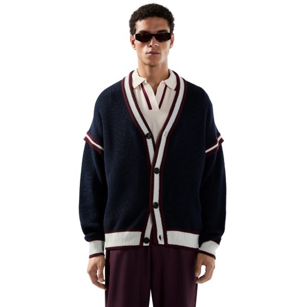 Cardigan GCDS college logo lounge