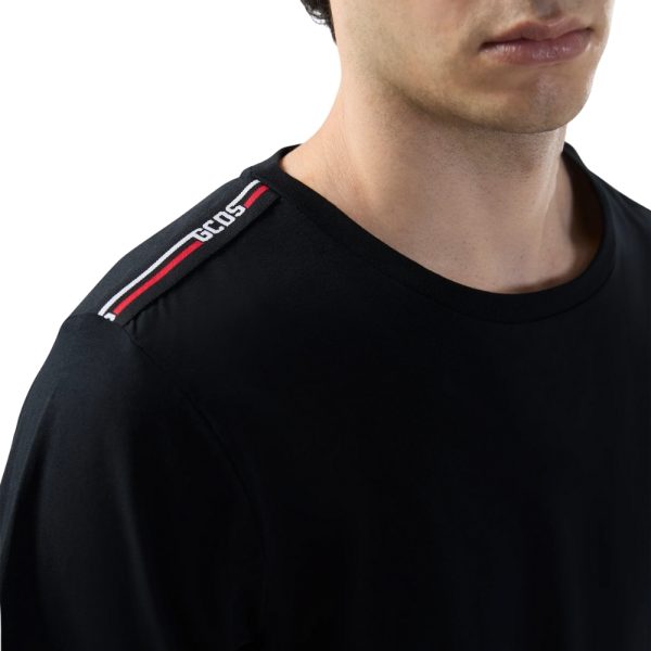 T-shirt GCDS stretch logo tape