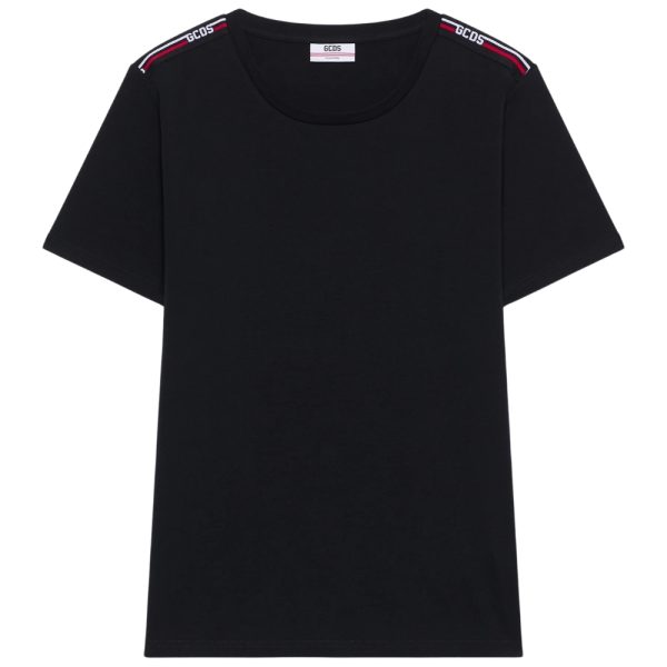 T-shirt GCDS stretch logo tape
