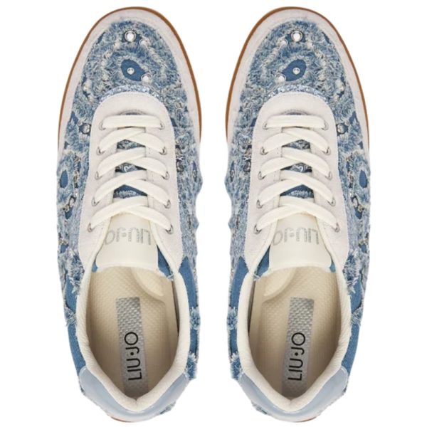 Sneakers Liu Jo in denim con pietre gioiello