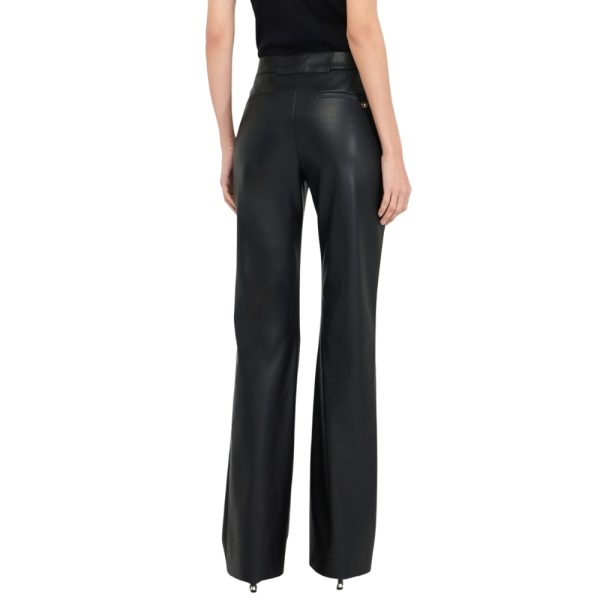 Pantaloni Liu Jo flare in tessuto spalmato