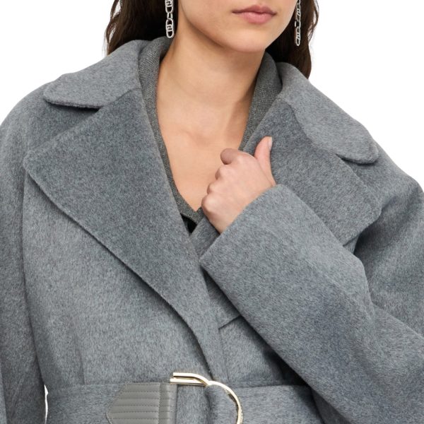 Cappotto Liu Jo in lana con cintura