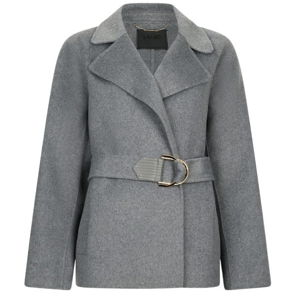 Cappotto Liu Jo in lana con cintura