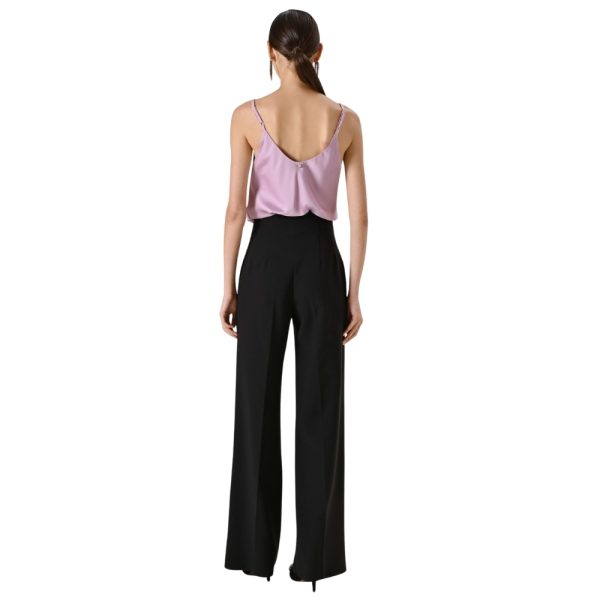 Pantaloni Rinascimento flared in tessuto tecnico