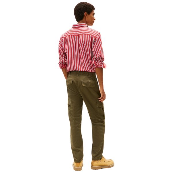 Pantaloni Tommy Jeans cargo Sonny affusolati in tela