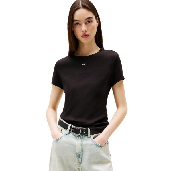 T-shirt Tommy Jeans slim fit a coste