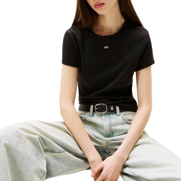 T-shirt Tommy Jeans slim fit a coste