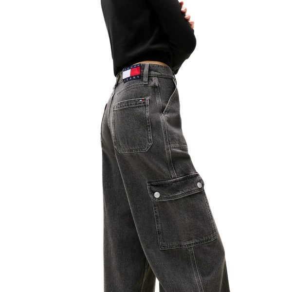 Jeans Tommy Jeans Claire larghi cargo a vita alta