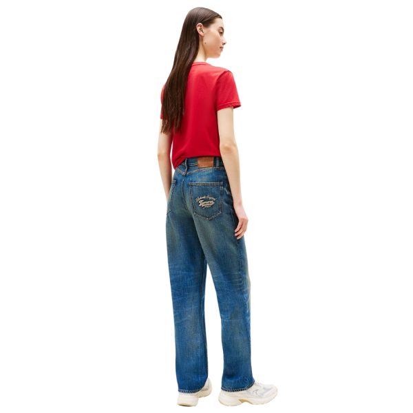 Jeans Tommy Jeans Layla slim fit dritti a vita alta