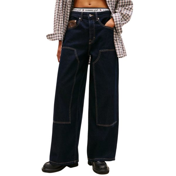 Jeans Tommy Jeanslarghi a vita media con sezioni