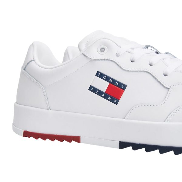 Sneakers Tommy Jeans retro con esterno in pelle