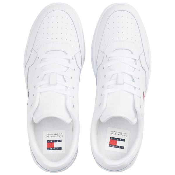 Sneakers Tommy Jeans retro con esterno in pelle