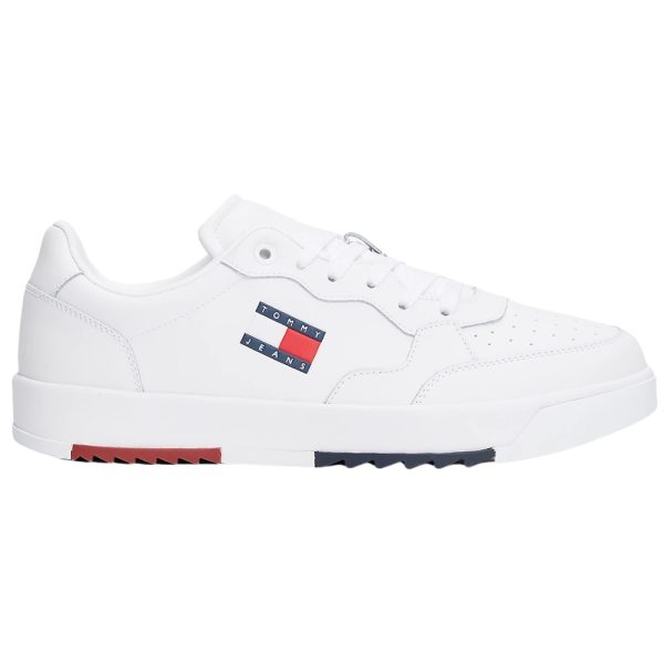 Sneakers Tommy Jeans retro con esterno in pelle