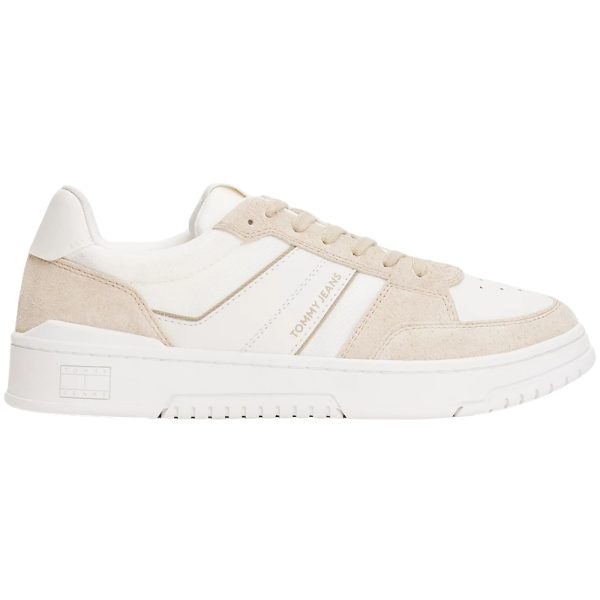 Sneakers Tommy Jeans in camoscio con mix di texture