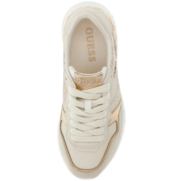 Sneakers Guess in ecopelle Vinsa5 con dettagli a contrasto e logo 4G