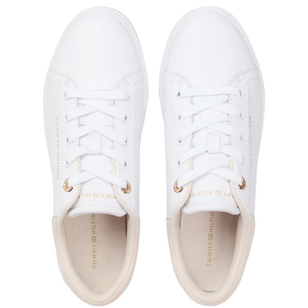 Sneakers Tommy Hilfiger in pelle con suola preformata e logo