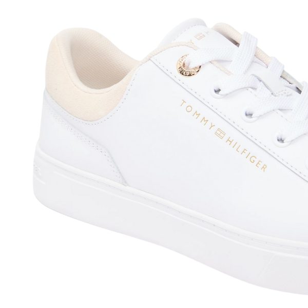 Sneakers Tommy Hilfiger in pelle con suola preformata e logo