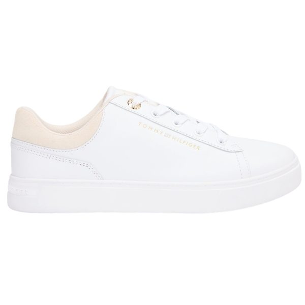 Sneakers Tommy Hilfiger in pelle con suola preformata e logo