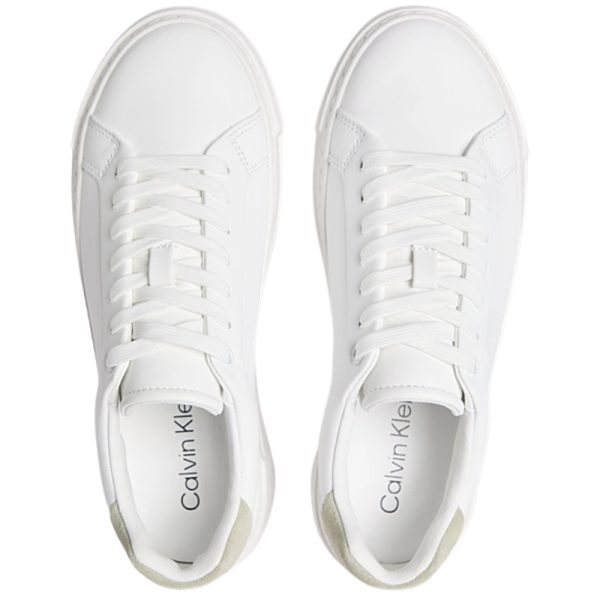 Sneakers Calvin Klein con plateau in pelle