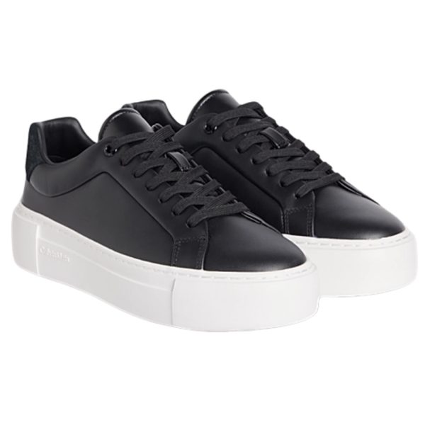 Sneakers Calvin Klein con plateau in pelle