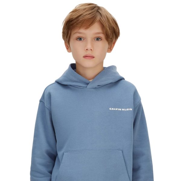 Felpa Calvin Klein con cappuccio e logo stampato sul retro