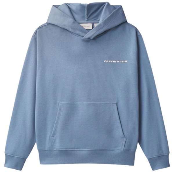 Felpa Calvin Klein con cappuccio e logo stampato sul retro